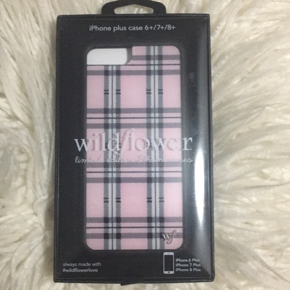NEW!! Wildflower IPhone plus case 6+/7+/8+